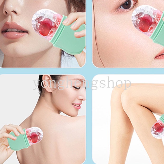 Silicone Ice Cube Tray Face Roller Cetakan Es Wajah Contour Rollers Ice Apply Pembersih Pijat Wajah Sikat Cuci Muka Alat Kecantikan Perawatan Kulit