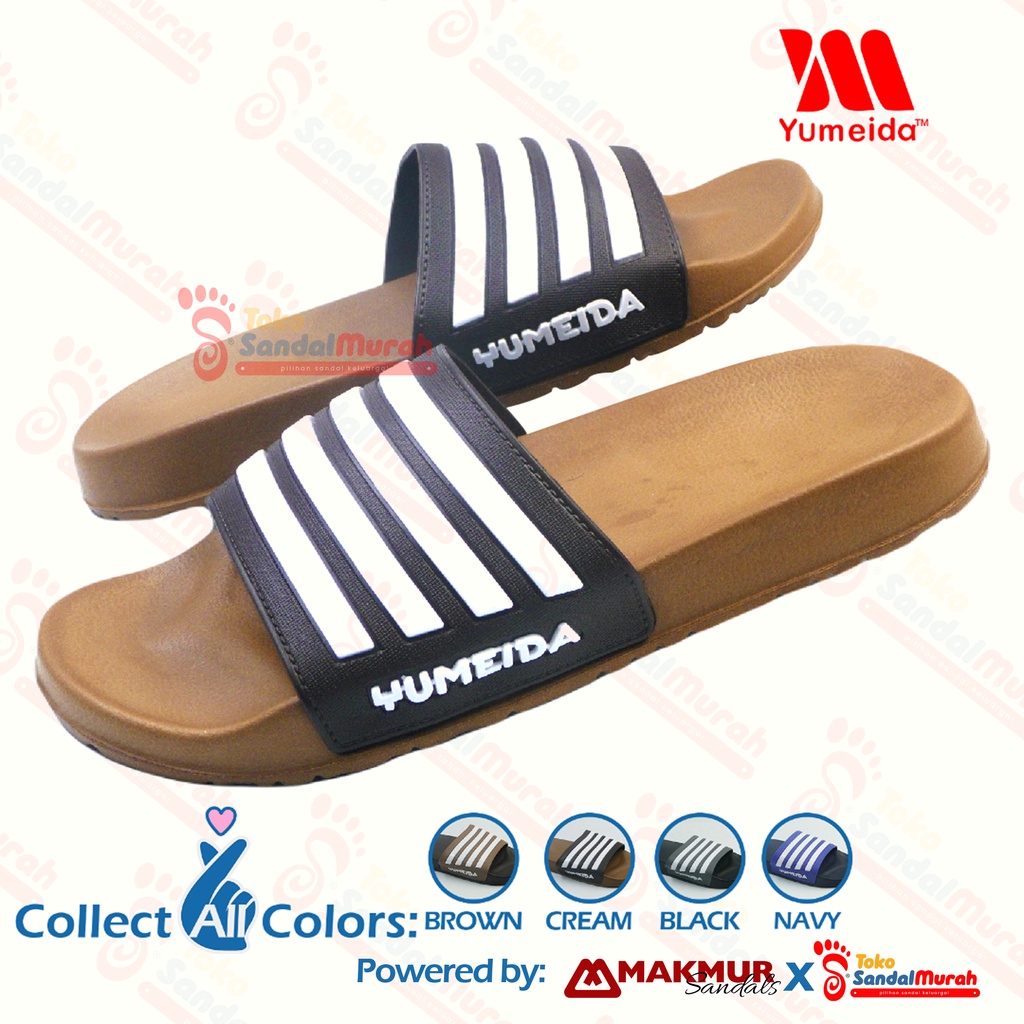 Toko Sendal Murah - Sandal Slop Pria Dewasa Uk 38 - 43 / Sandal Pria Dewasa Model Kasual / Sandal Kekinian / Sandal Karet Murah Empuk Nyaman / Sandal Pria Santai [Toko Sendal Murah YMD 22123 L]