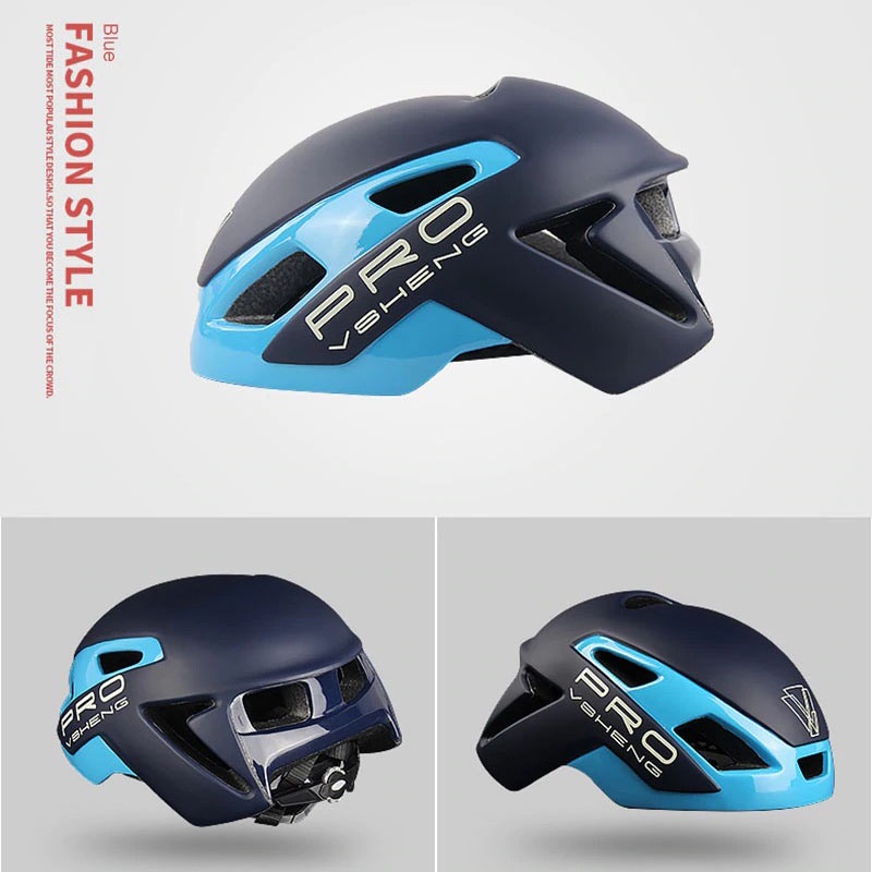 Mountainpeak VSHENG Series Helm Sepeda Cycling Bike Cap Integrally Molded - MTP01 - Blue