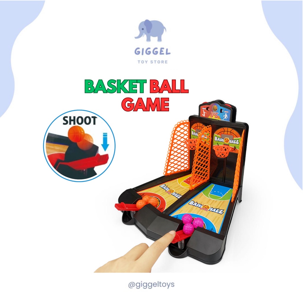 [ Giggel ]  Table Basket Ball Game Set / Mainan Mini Meja Bola Basket