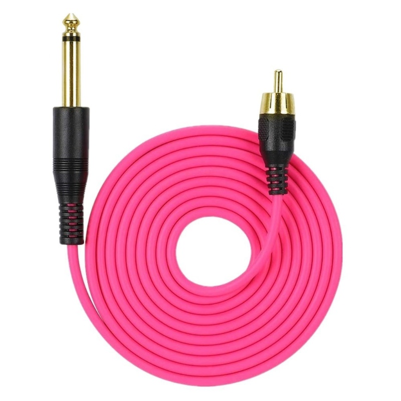 Vivi 6.35mm to RCA Male Power Supply Cord Wire Rotary Aksesori Peralatan Mesin