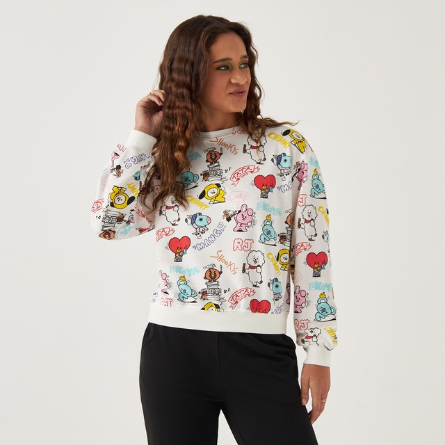 Max Fashions BT21 Print Sweatshirt