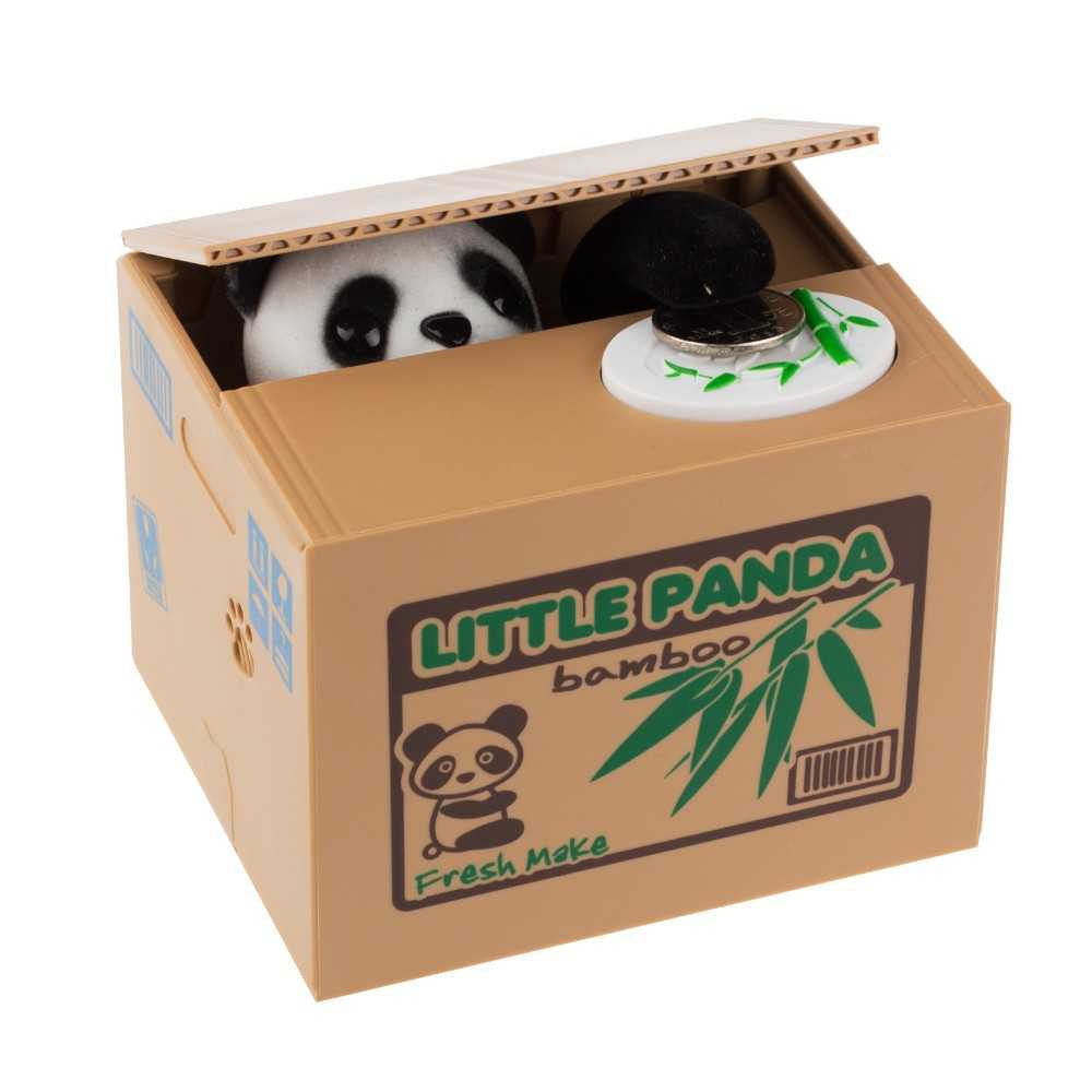 THFS Panda Steal Money Little Panda Piggy Bank MM3N8V
