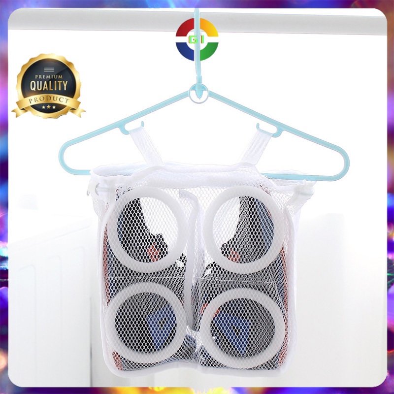 Kantong Mesin Cuci Laundry Shoes Washing Mesh Bag White