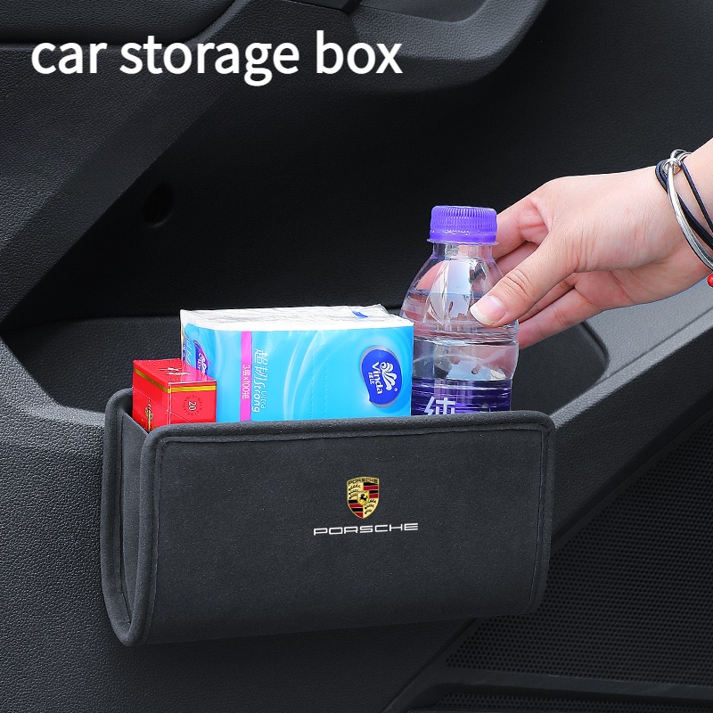 Porsche car storage box, Kotak Penyimpanan Kulit Mobil Cocok Untuk Rawit718 911 Panamera macan