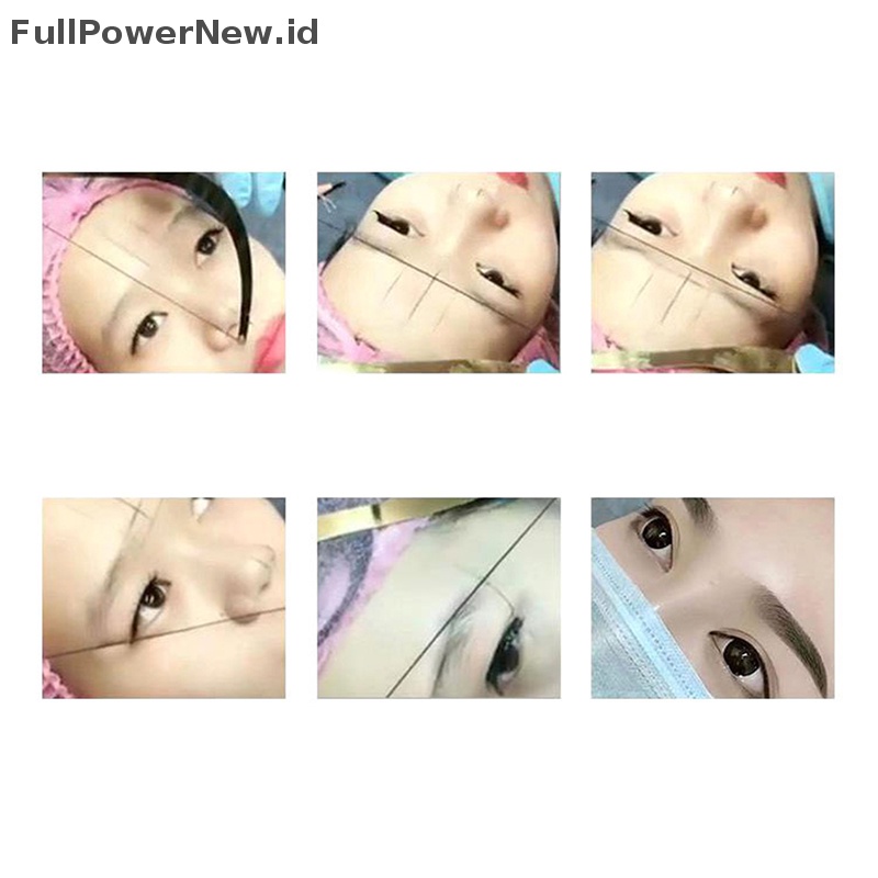 Power Tattoo Penggaris Pemetaan Alis Mengukur Tali Alis Panah Garis Penggaris Makeup Bow ID