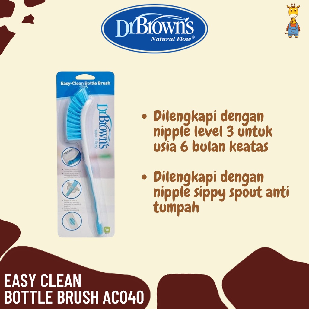 Dr. Brown's Easy-Clean Bottle Brush / Sikat Botol - AC040