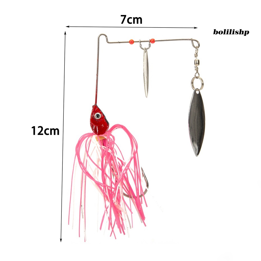 Bo-komposit Payet Lure 3D Simulasi Fisheye Tajam Kait Hidup Memancing Silikon Spinners Umpan Buatan Memikat Alat Pancing