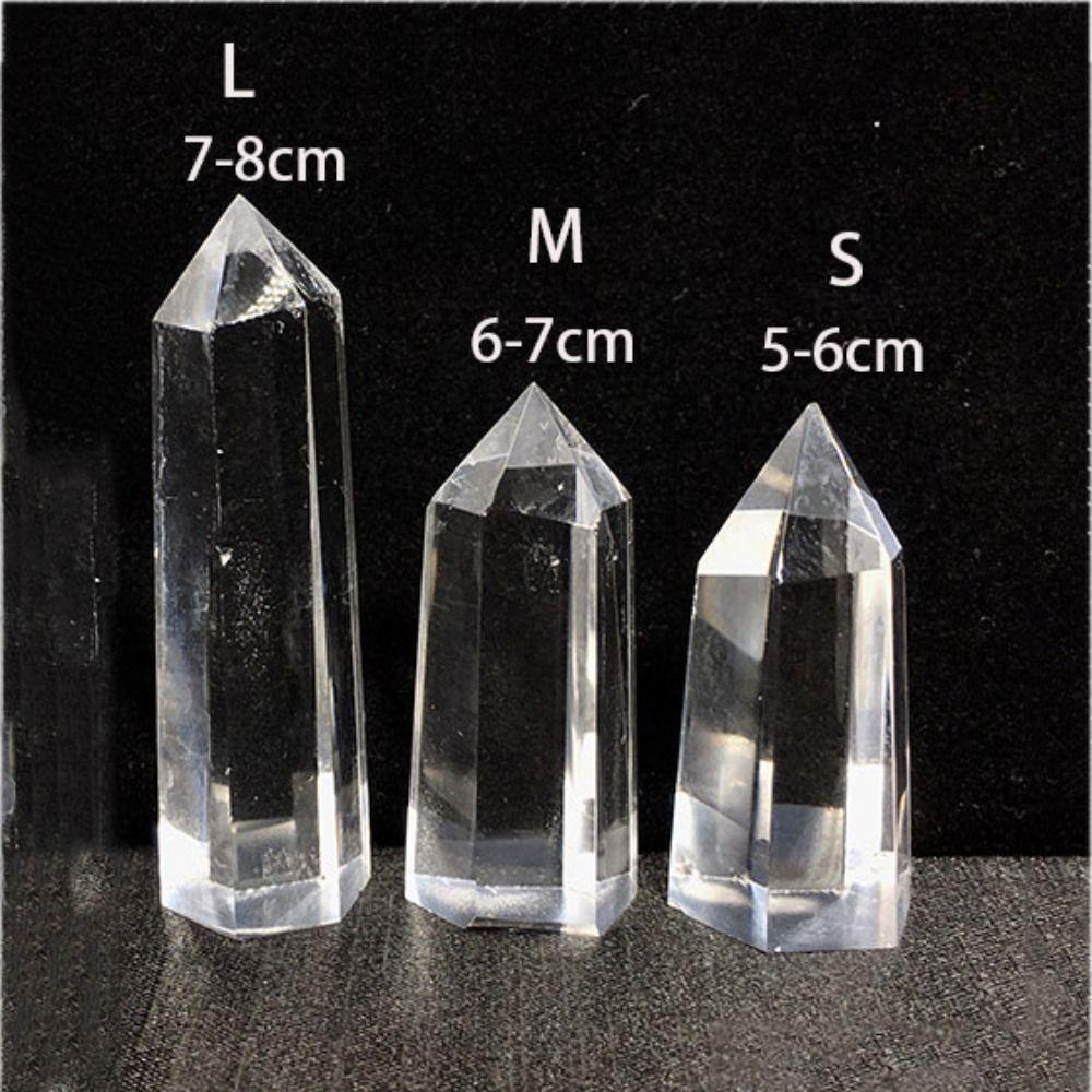 【 ELEGANT 】 Energi Kolom Proses Poles Hexagonal Kristal Kuarsa Berujung Satu Menyembuhkan Pikiran Batu Penyembuhan Alami
