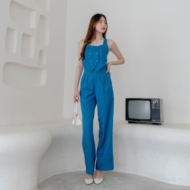 BEFAST - ZRX OOTD WANITA VEST JISO / ALIKE VEST TOP / Pakaian Wanita Model Terbaru / Vest Unik Terlaris / OOTD Ala Wanita Korean Style / Vest Polos Kancing / Fashion Kekinian Wanita Modis