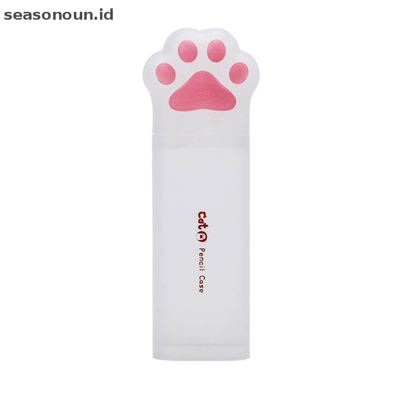 Seasonoun New Arrival Kawaii Cat Claw Kotak Pensil Pen Holder Pulpen Case Hadiah School Statione.
