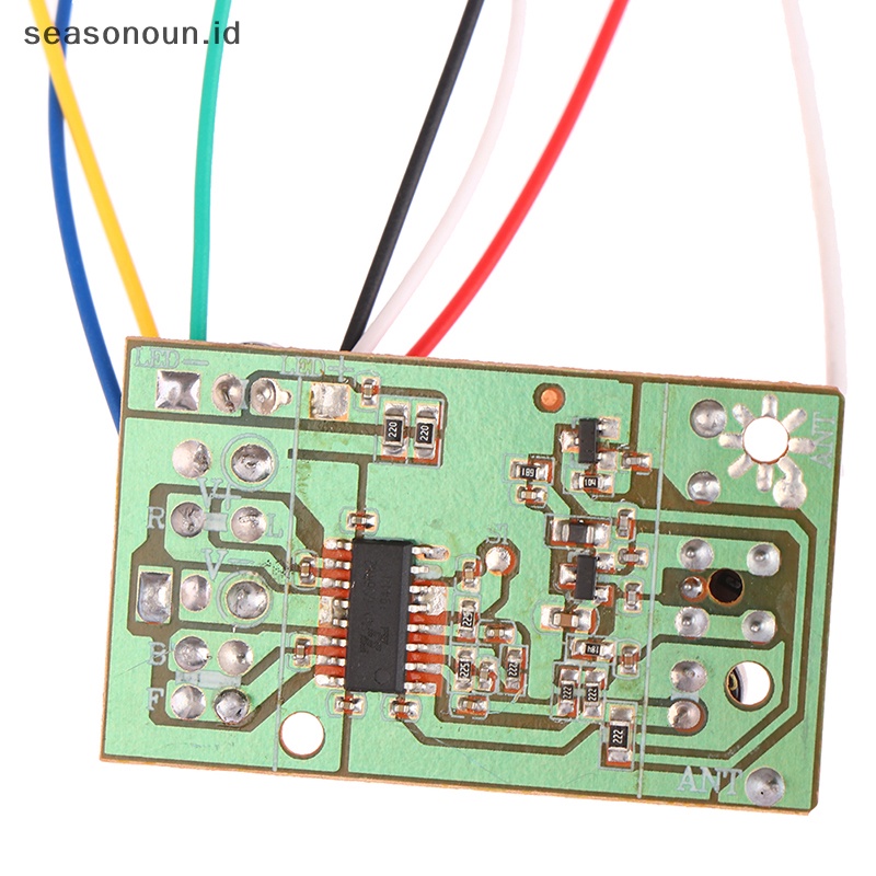 Seasonoun RC Remote Control 40MHz Sirkuit PCB Papan Pemancar Dan Receiver Sistem Radio Dengan Antena Set Untuk Mobil Truk Mainan.