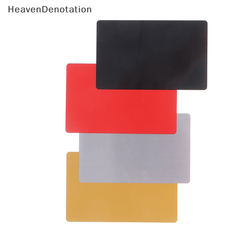 [HeavenDenotation] 10pcs Kartu Nama Logam Kosong Aluminium Alloy Blanks Card DIY Laser Pring HDV