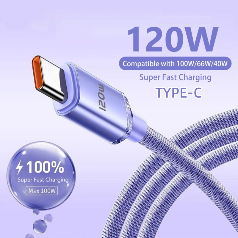 6a Kabel Data / Charger Usb Tipe C 120w Fast Charging Untuk Huawei Realme