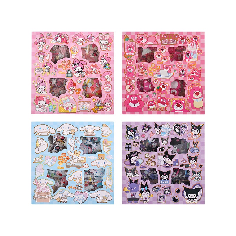 (100 LBR) STIKER SANRIO WATERPROOF AESTHETIC /STICKER CINNAMOROLL KUROMI MELODY
