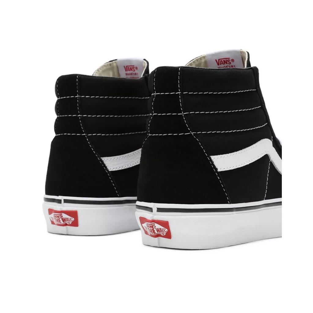 SEPATU VANS OFF THE WALL | SK8 HI BLACK WHITE