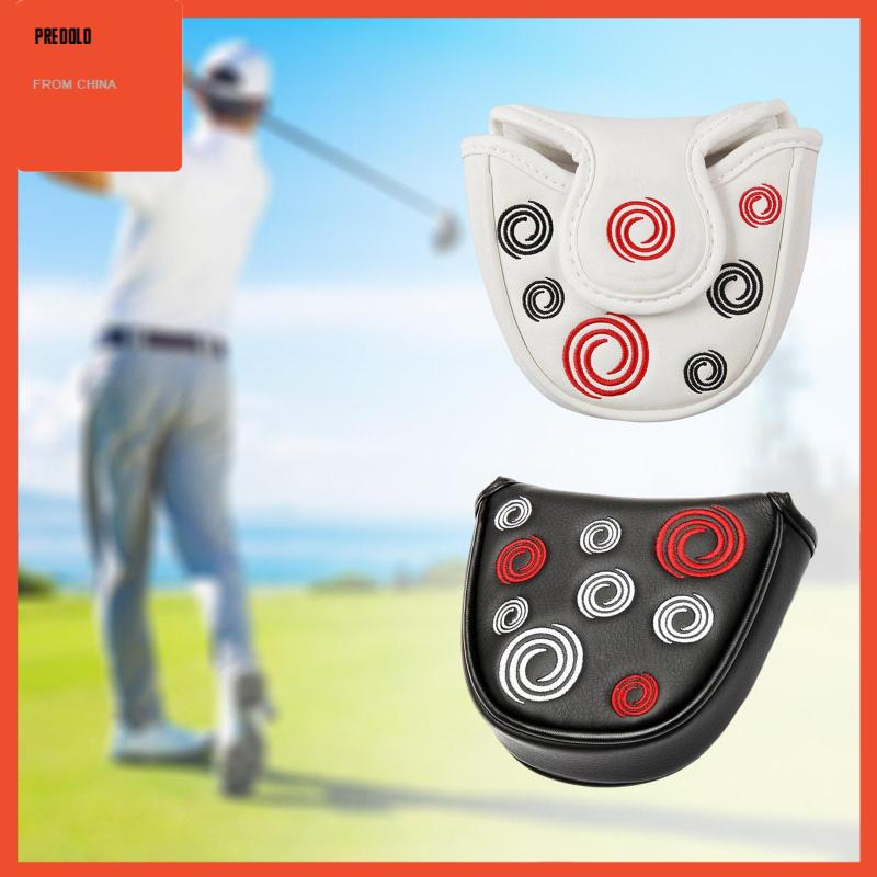 [Predolo] Mallet Putter Cover Tutup Penutup Kepala Golf Setengah Bulat PU