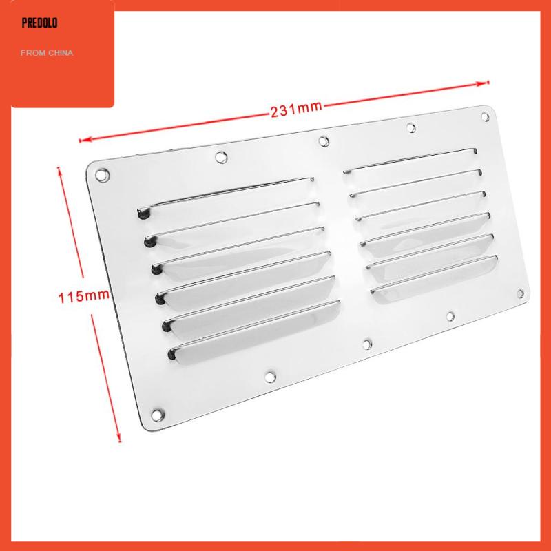 [Predolo] Square Louvre Fitting Ventilasi Udara Ventilator Grille Heavy Duty Stainless Steel