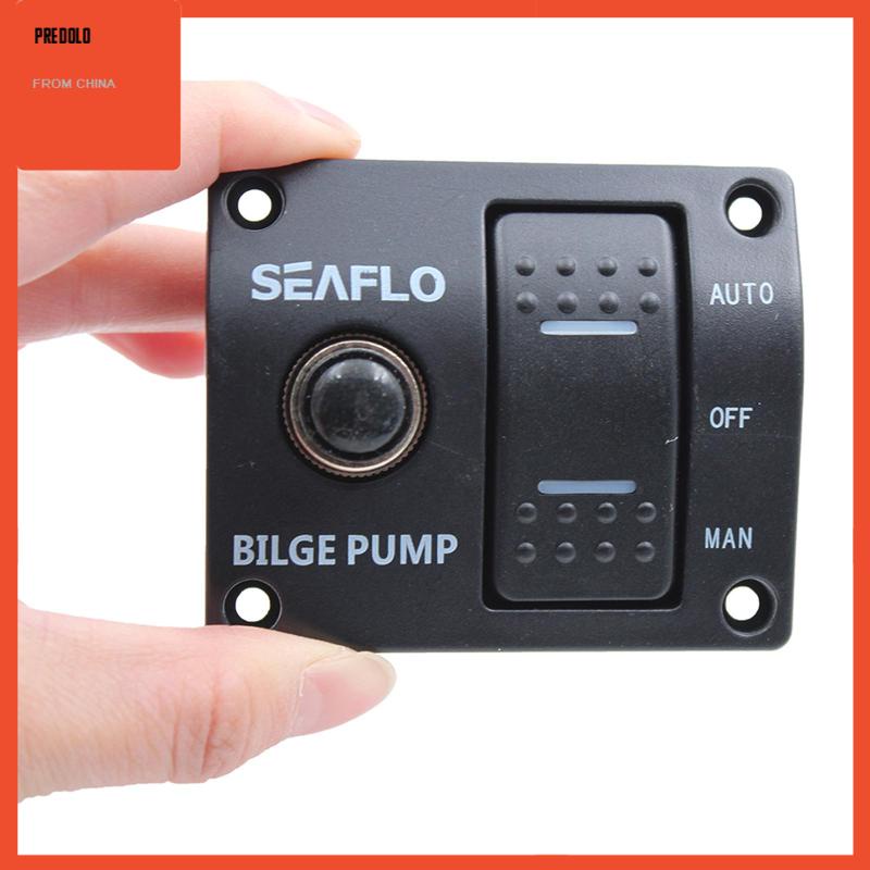 [Predolo] Bilge Pump Switch Panel Automatic/Off/Manual with built in fuse