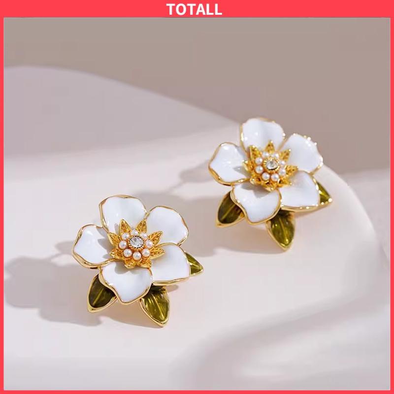 COD Anting Tusuk Motif Bunga Gaya Korea Fashion Untuk Wanita-Totall