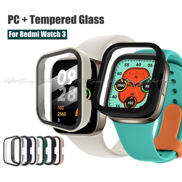 Hard Case For Redmi Watch 3 Mi Watch 3 Case Cover With Tempered Glass