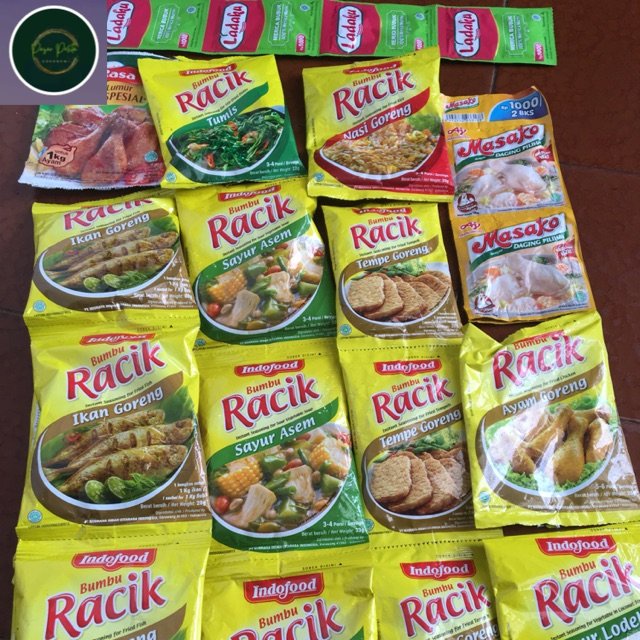 

Bumbu racik instant untuk sayur asam/tempe goreng/ayam goreng/ikan/nasi goreng/tumis ladaku masako