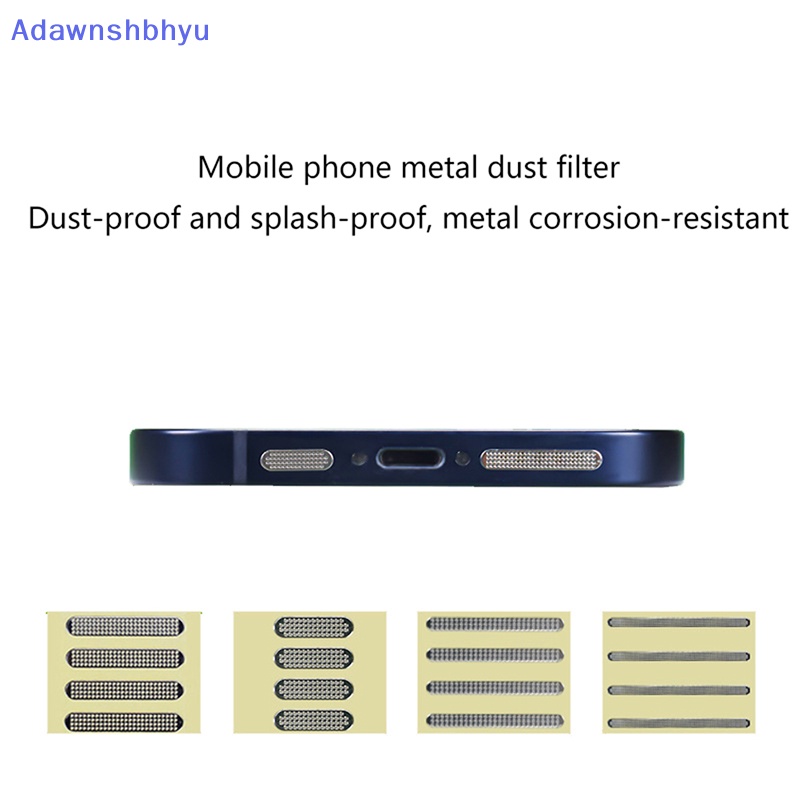 Adhyu 4Pcs Cover Pelindung Speaker Telepon Jaring1/1.6cm Perekat Debu Dustproof Stiker ID