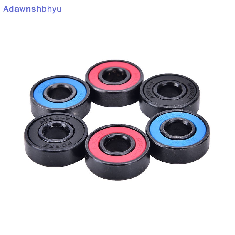 Adhyu 8pcs /set 608RS Skate skateboard steel Terintegrasi spacer Bearings fit8pcs /set 608RS Bantalan Roda Untuk Roller Skate ID