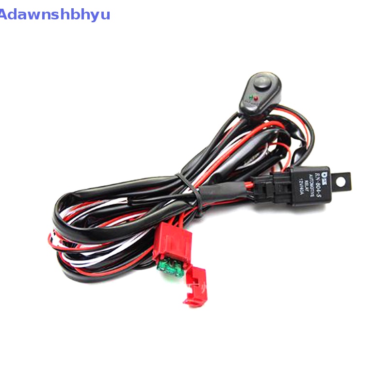 Adhyu Lampu Kerja LED Bar Wiring Harness Remonte Control Switch Kit Offroad 12V CarLamp ID