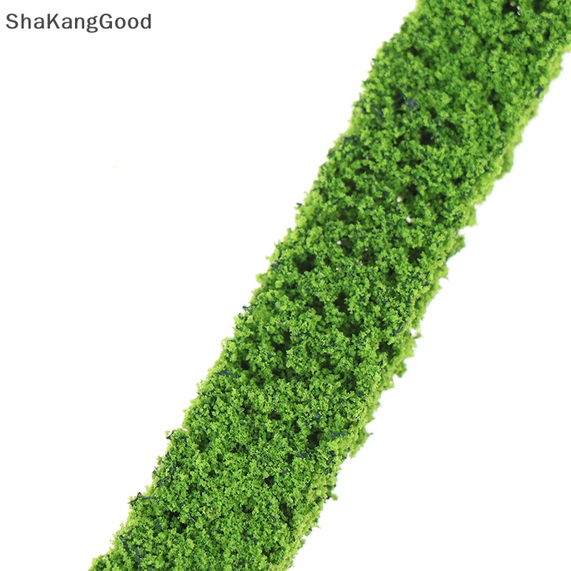 Skid 2PCS Strip Perdu Meja Pasir Hijau Model Miniatur Simulasi Pagar Rumput DIY SKK