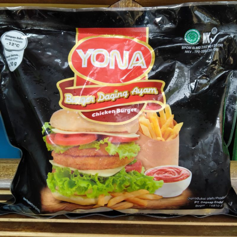 

TERMURAH Yona Chicken Burger isi 10 -EF