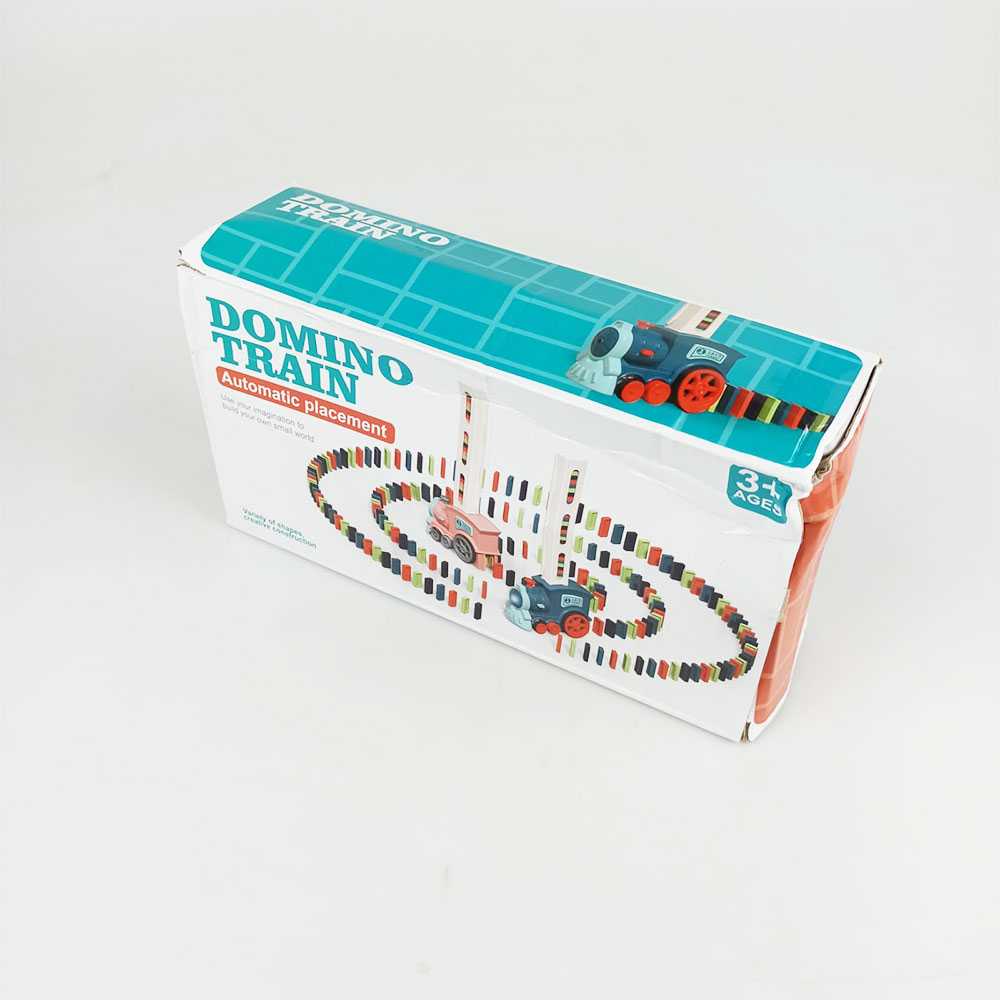 HISUFO Mainan Kereta Balok Domino Electric Domino Train - KT-342