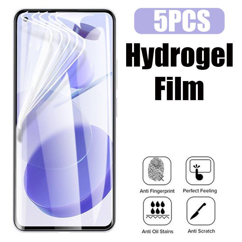 5pcs Film Hidrogel Untuk Xiaomi Mi 13 12 12T 12S 11x11t 11 10T 10 Pro Lite Pelindung Layar Ultra Untuk Xiaomi 10remaja 10i 12x11i HyperCharge