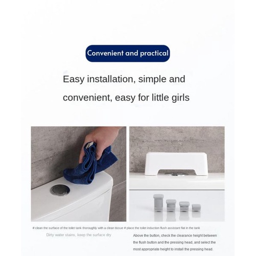 013 MT01 Toilet Flusher Automatic Touchless Sensor Tombol Flusher Otomatis