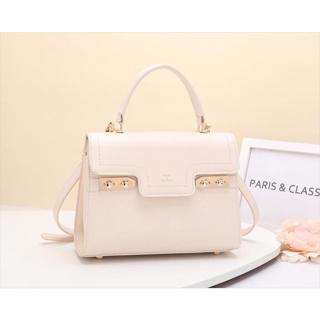 Paris Classic Tas Import Fashion Wanita Tas Original Branded Handbag Top Handle Bag Wanita Tas Selempang Jinjing Wanita [3271]