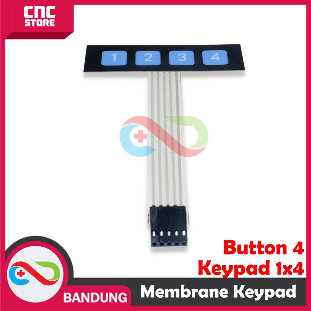 MEMBRANE KEYPAD 1X4 BUTTON 4 ARDUINO