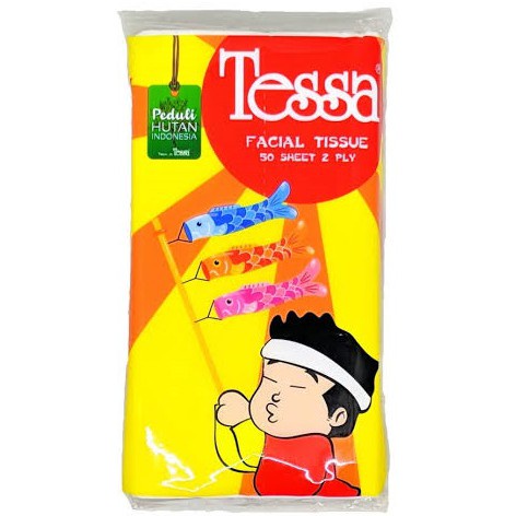 Tisu Wajah Tessa 50 lembar 2 Ply Travel Pack Tessa jp02