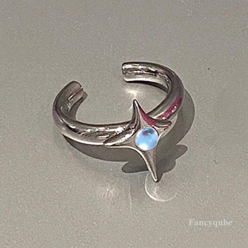 Fashion Sederhana Opal Terbuka Cincin Untuk Wanita Gaya Korea Jari Telunjuk Rings Hadiah Pertunangan