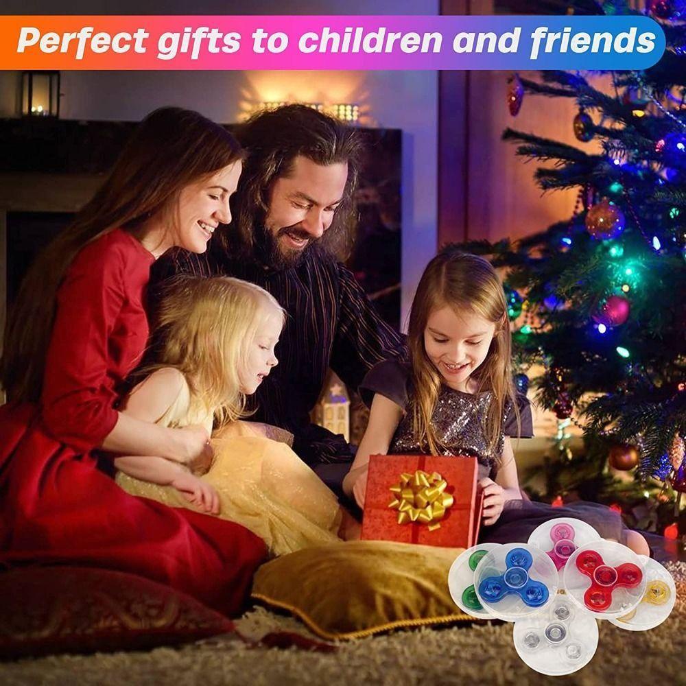 Quinton Mainan Jari Lampu LED Menarik Bercahaya Glow in Dark Rotating Toy Untuk Anak-Anak Spinner Tangan Penurun Tekanan