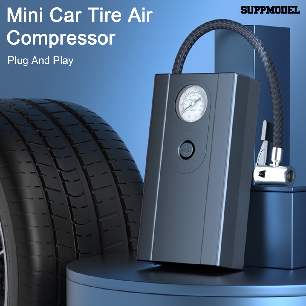 [SM Otomatis] 1set Pompa Angin Listrik Mobil Nirkabel DC12V Portable Mini Ban Pompa Tiup Inflator Pompa Kompresor Udara Perlengkapan Motor