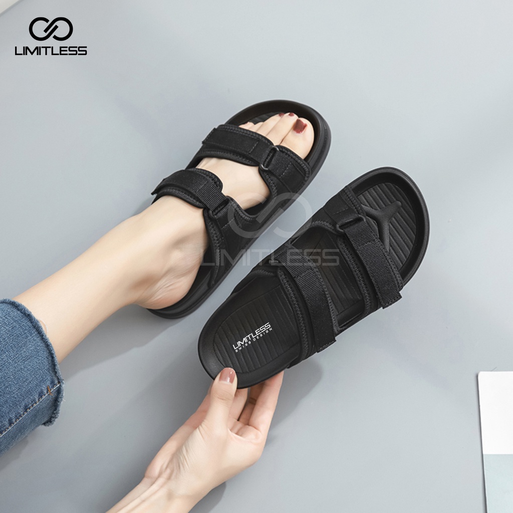 Sendal Wanita Selop Mose Kekinian Anti Slip Sandal Cewek Slip On Casual Slippers Sandal Wanita Fashionable Terbaru 2023