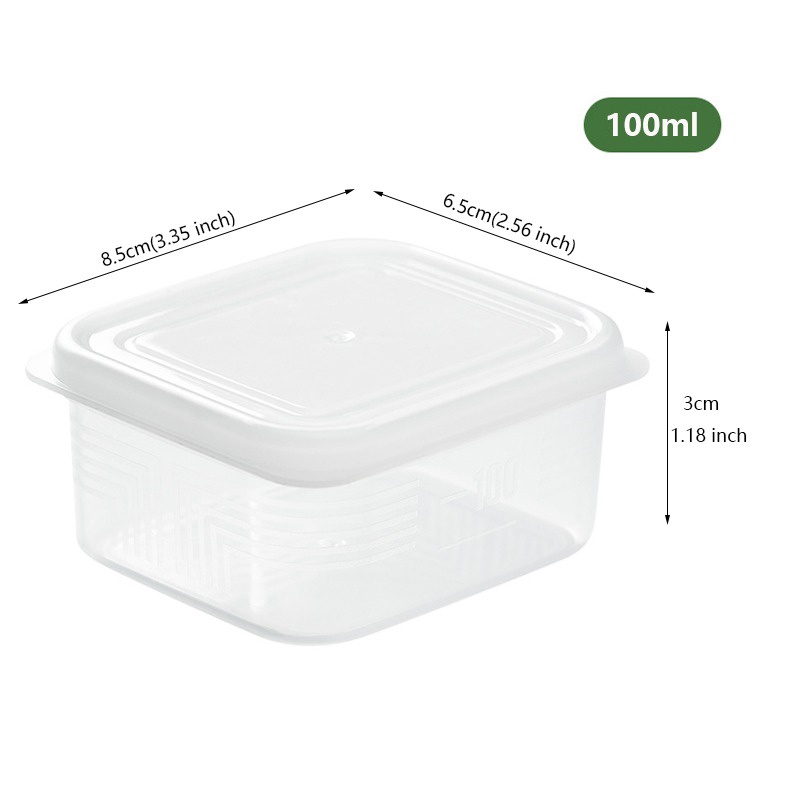 TOKOMUDA COD  Storage Box with Lids Fridge Organizer Bins Preservation Container TEMPAT MAKANAN BENING