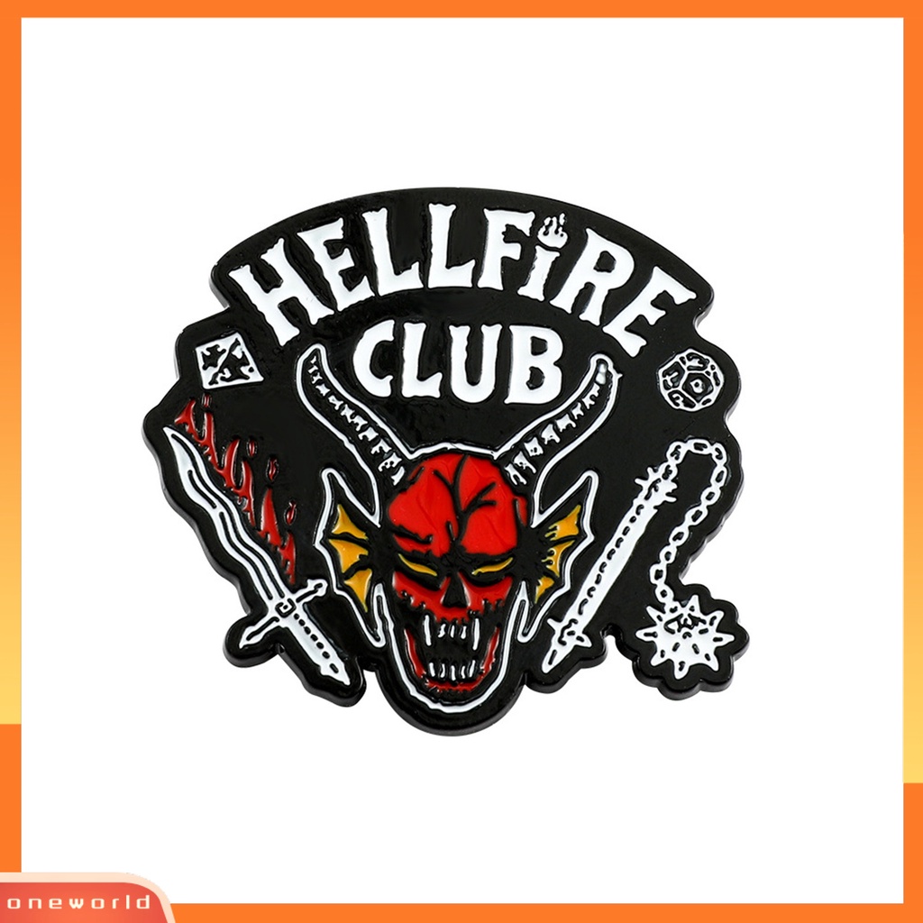 [ONE] Stranger Things Bros Hell Club Eye-catching Portable Menarik Halus Berdandan Tahan Lama Bros Penutup Wajah Untuk Pakaian Sehari-Hari