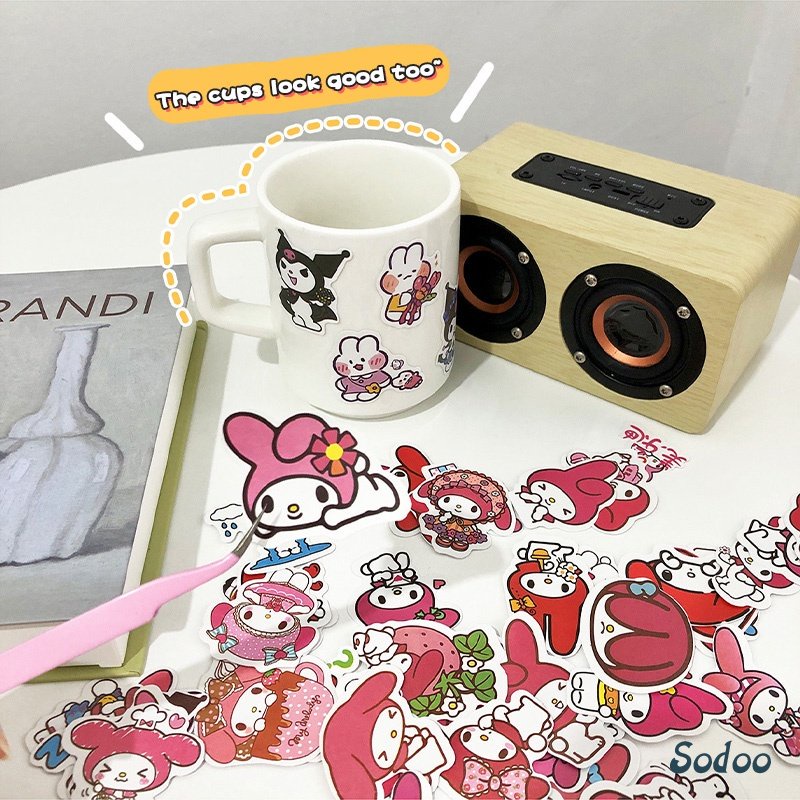 

Stiker Kartun Lucu Kulomi Melody Jade Cinnamon Dog Stiker Dekorasi Ponsel Buku Pegangan - SO