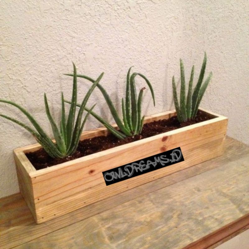 Pot Kayu Persegi panjang