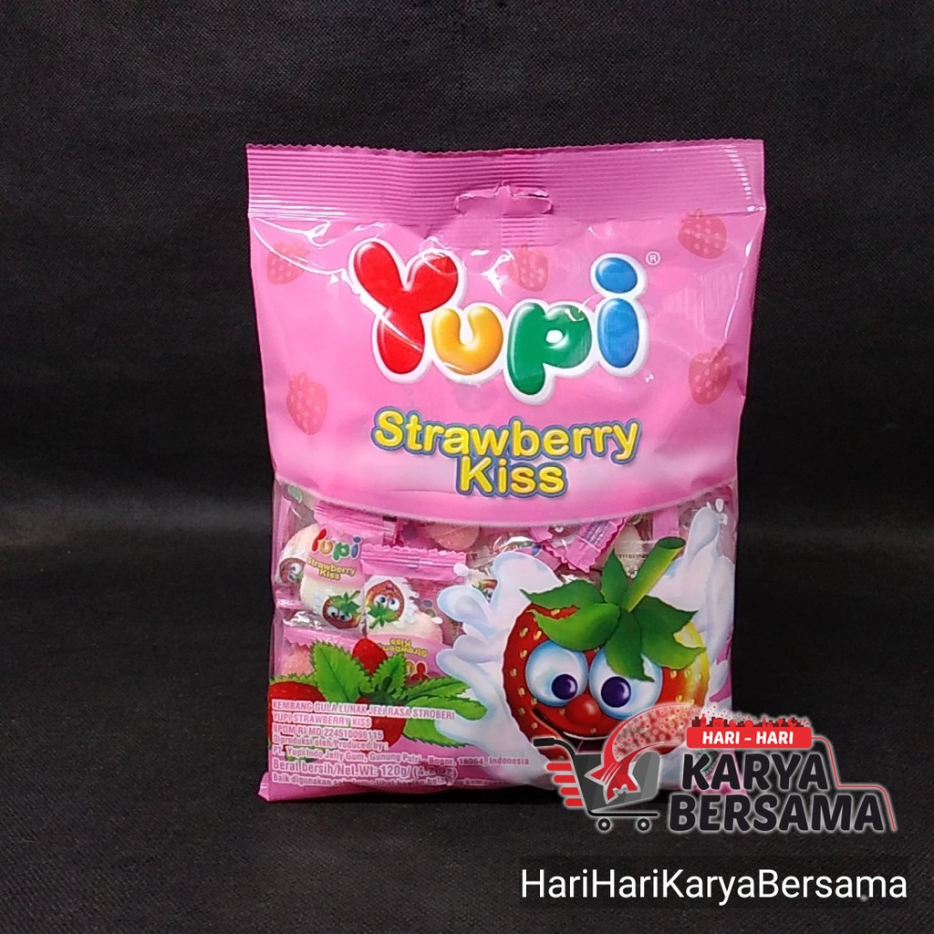 

YUPI STRAWBERRY KISS BAG 120GR
