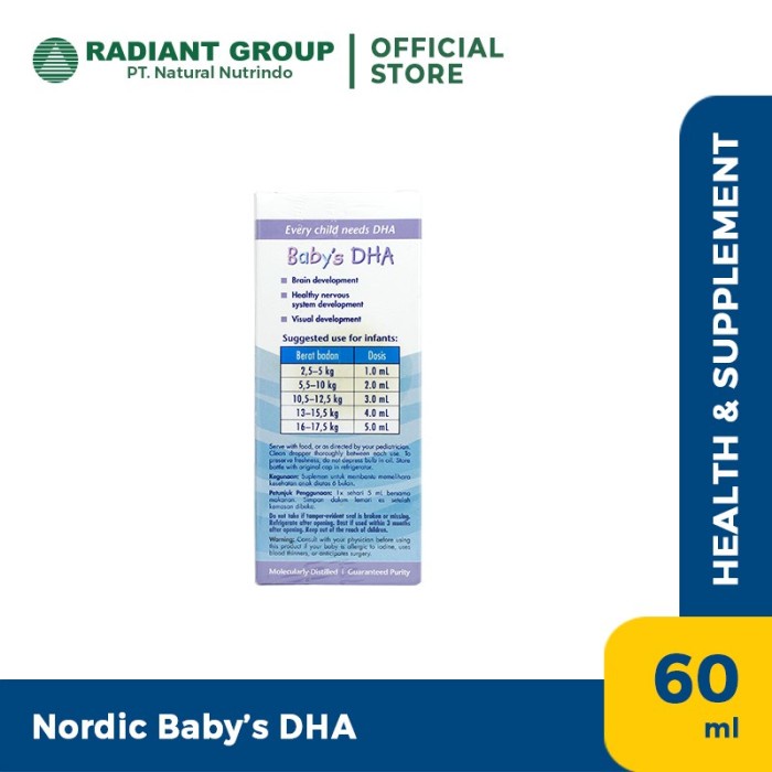 Nordic Baby'S Dha 2 fl Oz / 60ml