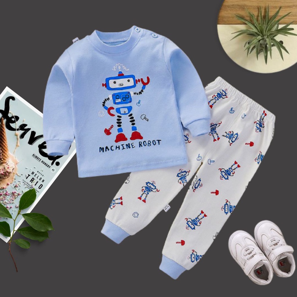 PUNCAK 3.3 stoberi baby - BAJU TIDUR BAYI IMPORT USIA 0 BULAN-3 TAHUN NEW3