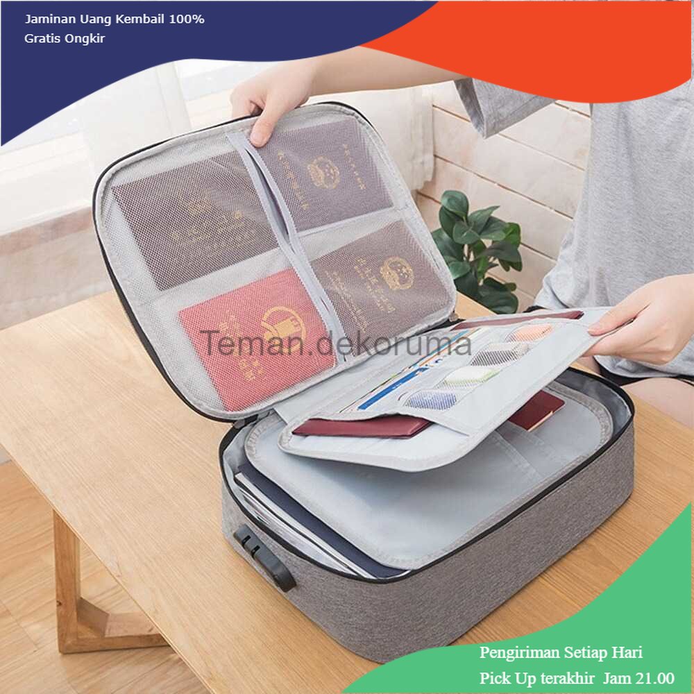 TD - TRV KALAX Tas Travel Organizer Three Layer Password Lock - KA51