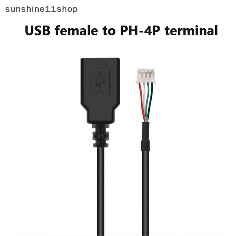 Sho 1Pc Kabel USB To 4P 4P Female To USB 2.0 Terminal Data Female/ Male Cable N